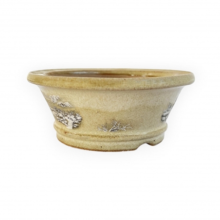 Pot - Shunzaido - Snowy landscape - 12 cm