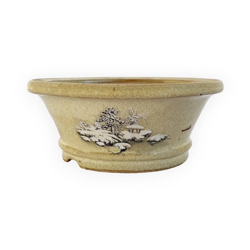 Pot - Shunzaido - Snowy landscape - 12 cm