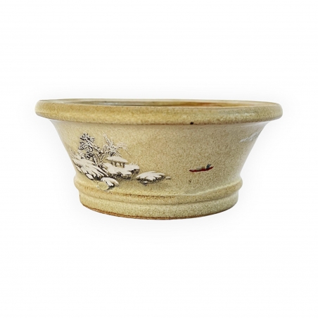 Pot - Shunzaido - Snowy landscape - 12 cm