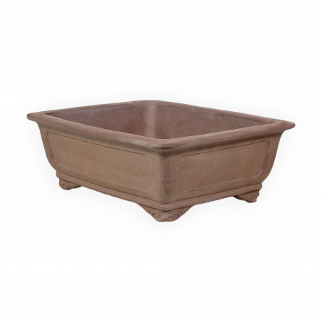 Vaso 37 cm rettangolare grès