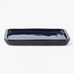 Schotel 23 cm rechthoekig blauw