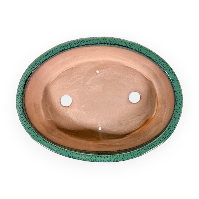 Vaso 31,5 cm ovale verde
