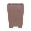 Vaso 13,5 cm quadrato grès