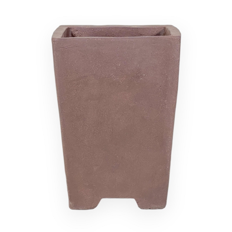 Vaso 13,5 cm quadrato grès