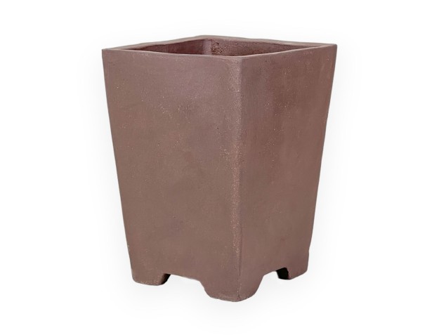 Maceta cuadrada de gres no esmaltado para Bonsái chinese - 13,5 cm 2