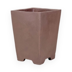 Vaso 13,5 cm quadrato grès