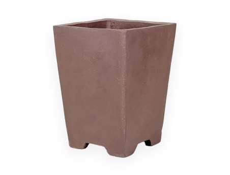 Maceta cuadrada de gres no esmaltado para Bonsái chinese - 13,5 cm