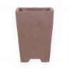Vaso 18 cm quadrato grès