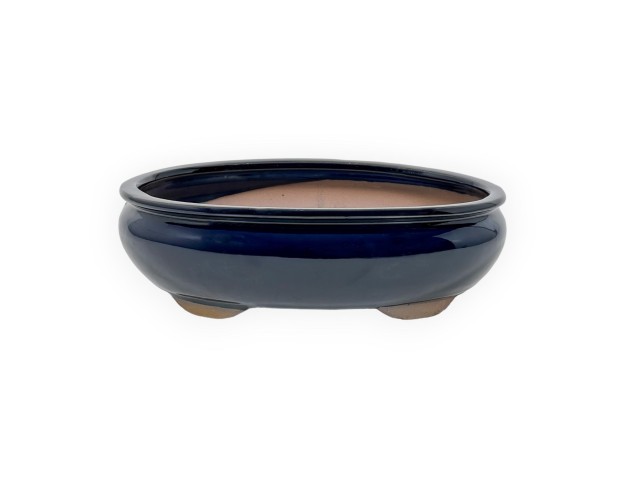 Pot 20 cm ovale bleu