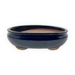 Vaso 26,5 cm ovale blu