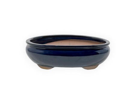 Pot 26,5 cm oval blue