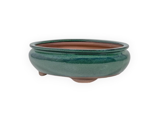 Pot 26,5 cm oval green 2