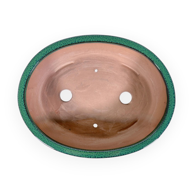 Vaso 26,5 cm ovale verde