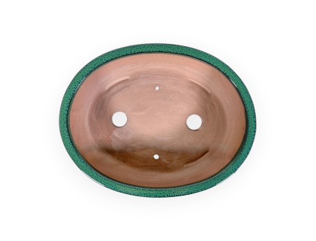 Vaso 26,5 cm ovale verde