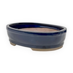 Pot 15,5 cm ovale bleu