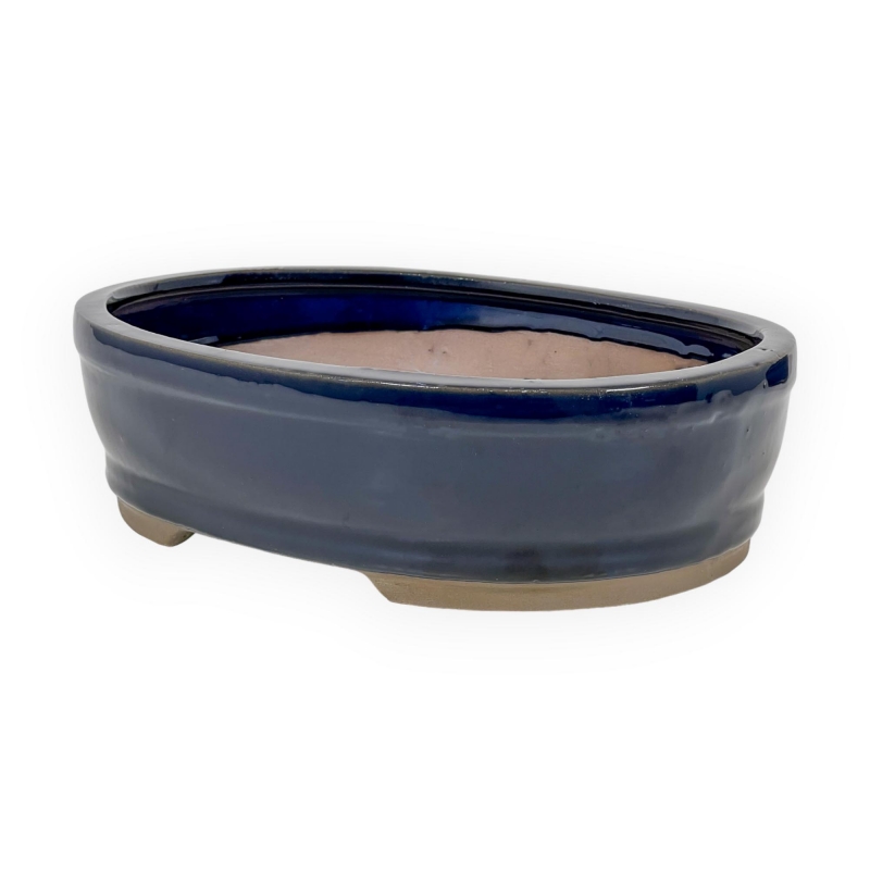 Pot 15,5 cm ovale bleu