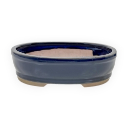 Pot 15,5 cm ovale bleu