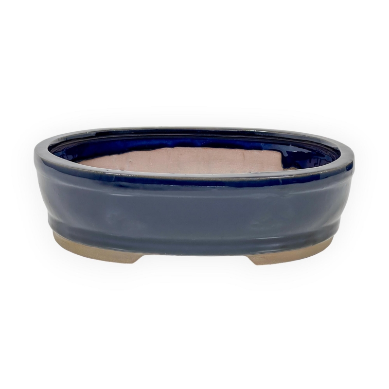 Pot 15,5 cm ovale bleu