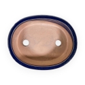 Pot 15,5 cm ovale bleu