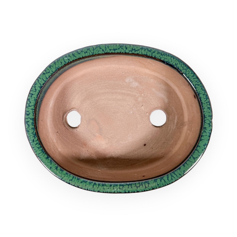 Pot 15,5 cm ovale vert