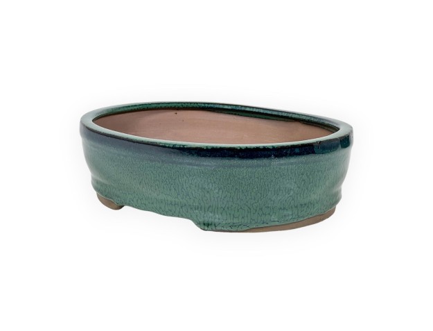 Pot 21,5 cm ovale vert 2