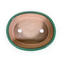 Pot 26 cm oval green