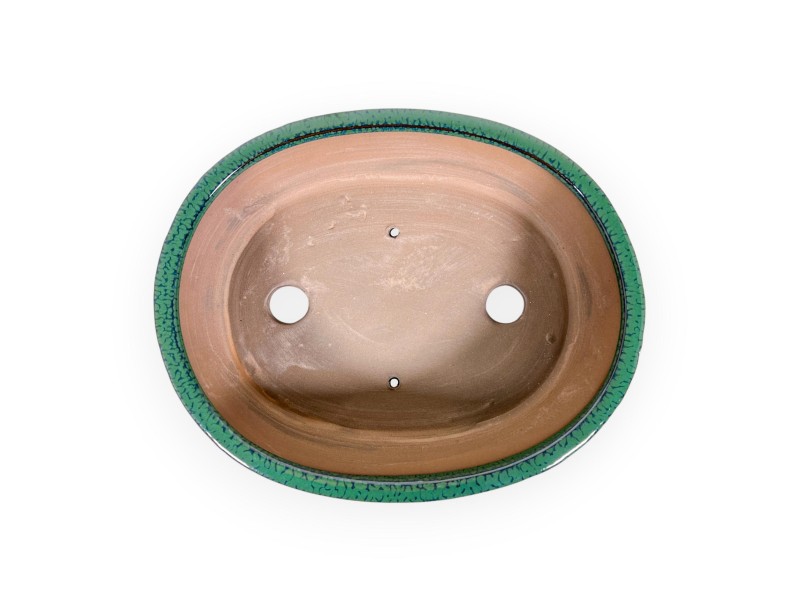 Pot 26 cm ovale vert