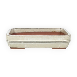 Pot 36 cm rectangular beige