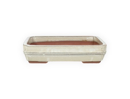 Pot 36 cm rectangular beige