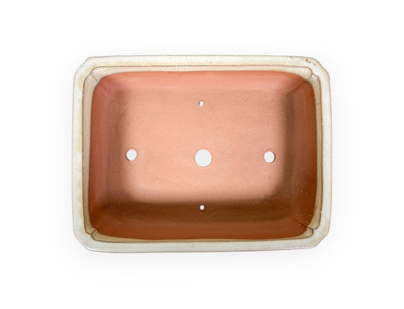 Pot 36 cm rectangular beige