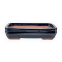 Pot 36 cm rectangular blue