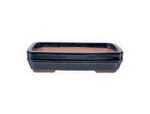 Pot 36 cm rectangular blue