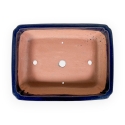 Pot 36 cm rectangulaire bleu