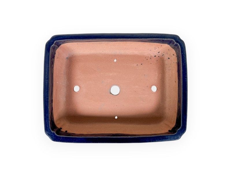 Pot 36 cm rectangular blue