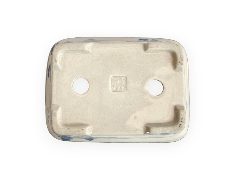 Vaso - Xu Lei Nuo - Fiume con barca - 13,5 cm