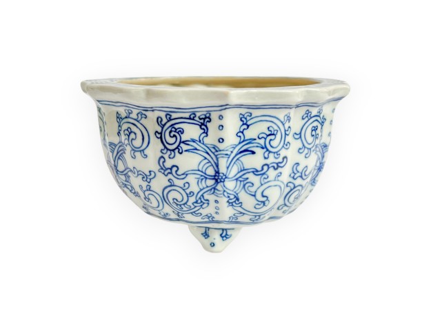 Pot - Xu Lei Nuo - Motif floral - 12 cm