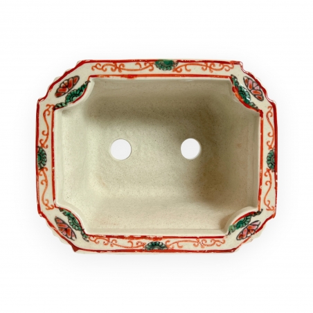 Vaso - Motivo floreale rosso - 12,5 cm