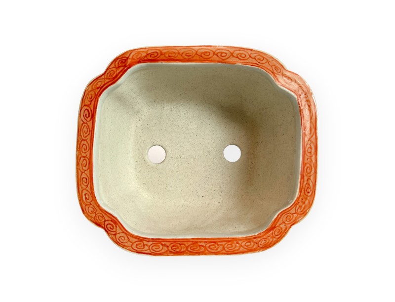 Vaso - Xu Lei Nuo - Paesaggio con pescatori - 14,5 cm