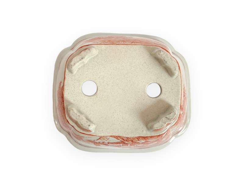 Vaso - Xu Lei Nuo - Paesaggio con pescatori - 14,5 cm