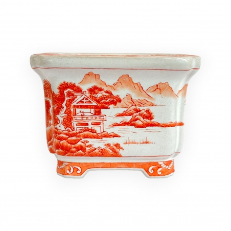 Vaso - Xu Lei Nuo - Paesaggio sul mare - 9,5 cm