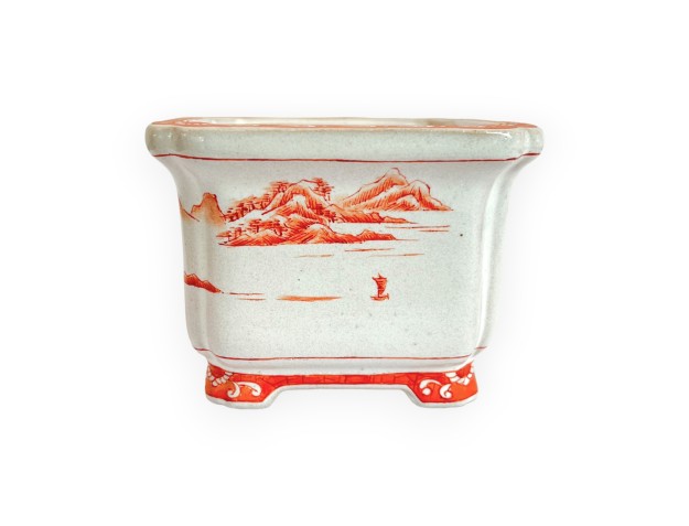 Pot - Xu Lei Nuo - Paysage sur la mer - 9,5 cm 2