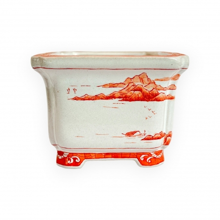 Vaso - Xu Lei Nuo - Paesaggio sul mare - 9,5 cm