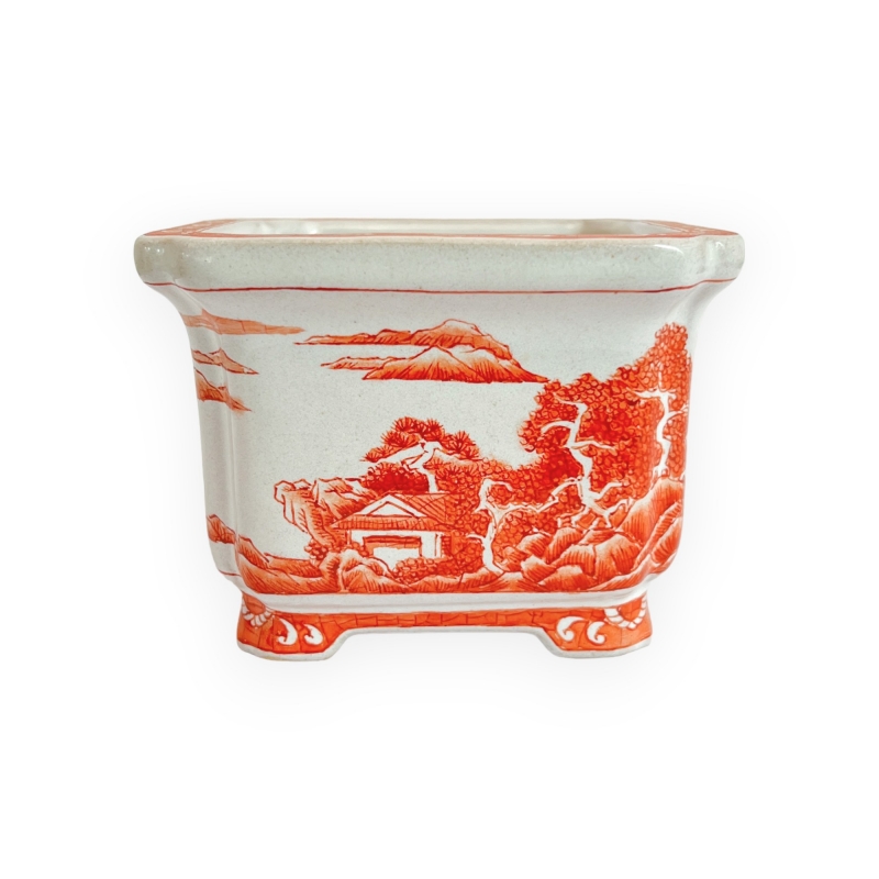 Pot - Xu Lei Nuo - Landscape on the sea - 9,5 cm