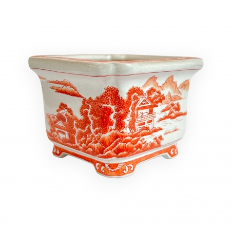 Vaso - Xu Lei Nuo - Paesaggio sul mare - 9,5 cm