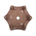Vaso 12 cm esagonale grès