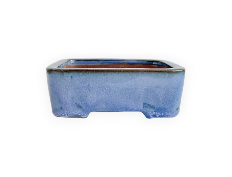 Pot 12 cm rectangulaire bleu clair