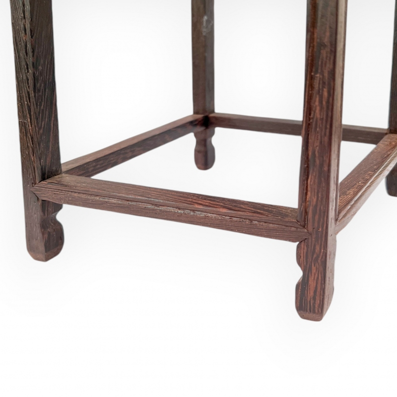Tavolino quadrato in legno - 14 cm