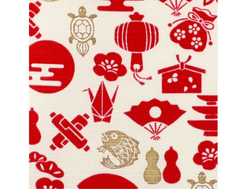 Furoshiki 50 cm Shiki no Irodori Creme Schlange