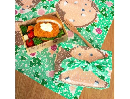 Furoshiki 50 cm - Kata Kata - Grüner Igel