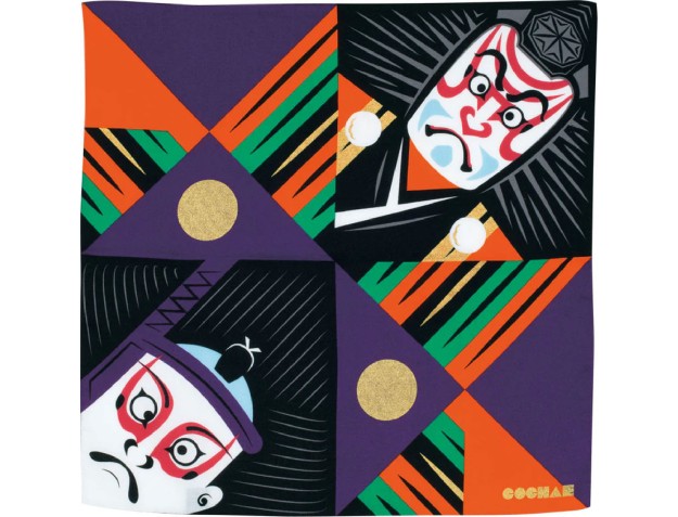 Furoshiki 48 cm - Fuku Cochae - Kabuki Negro